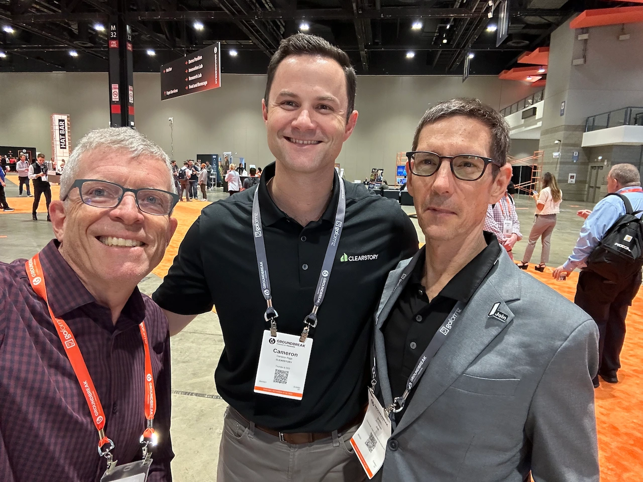 Allen with Clearstory’s Cameron Page and Join.build’s Jim Forester.
