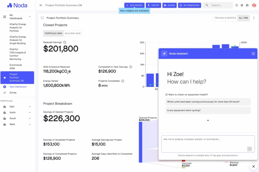 Noda product screen shot